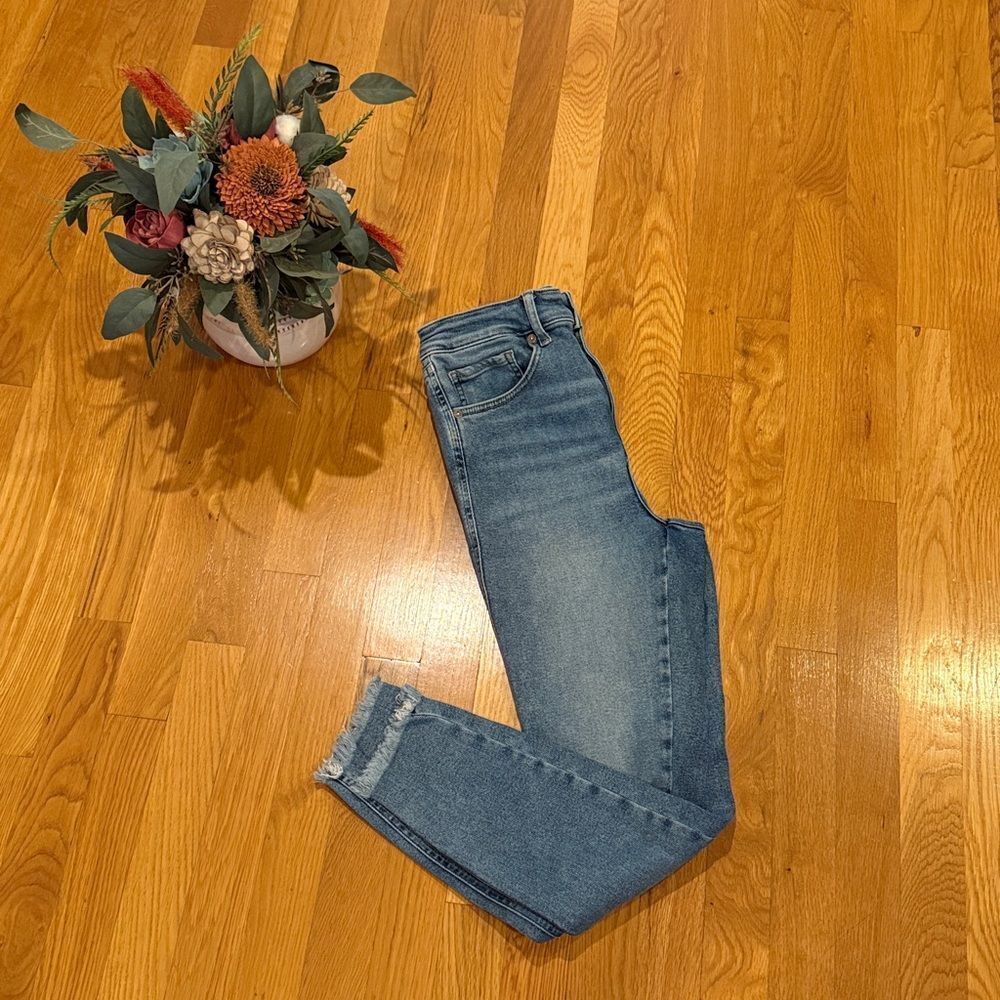 Free People - We The Free Classic Blue Raw Hem Women's Jeans - 30